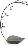 Umbra Orchid Schmuckständer und Schmuckbaum für Ketten mit integrierter Schmuckablage, Stahlgrau,...