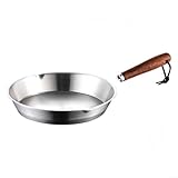 Edelstahl-Bratpfanne, antihaftbeschichtete Bratpfanne mit hitzebeständigem Griff für Zuhause,...