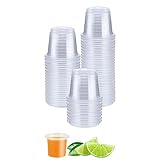 Panexf 50 Stück Schnapsgläser Plastik, 2cl/20ml Shotgläser plastikbecher Schnapsbecher aus PP -...