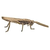 DIYEAH Vintage Messing Heuschrecken Figur Retro Feng Shui Dekoration Gartenfiguren Draußen Elegante...