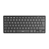 Inateck Bluetooth-Tastatur,Kabellose Funktastatur mit 3 Bluetooth,Ultraslim QWERTZ,Vergrößerte...