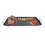 SABUIDDS 1500W Elektrogrill, 68 x 28 x 7cm, Elektrischer Tischgrill 1-6 Personen Grillplatte mit...