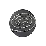 Daesar Herren Halskette Biker 40CM, Ankerkette 2MM Kette Edelstahl ohne Anhänger Partnerkette...