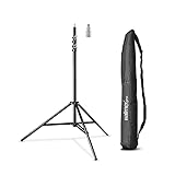 Walimex pro Lampenstativ WT-806 mit Federdämpfung I Höhe max. 256cm I stabiles Lichtstativ...