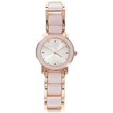 Hemobllo Frauen Analog Quarzuhr - Weiße Keramik Uhren für Frauen Elegante Damenuhr Edelstahl...