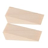 WEKAMOS 2 Stück Türstopper aus Holz Nagelfreier Türkeil Robust und Langlebig Rutschfest Geeignet...