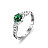 Bellitia Jewelry Damen Einfache Öffnen Verstellbare Ringe aus 925 Sterling Silber für Frauen...