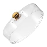VICASKY Transparente Tortenglocke 28cm Rund Lebensmittelechte Kunststoff Speiseabdeckung mit...