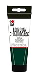 Marabu 12680050868 - Tafelfarbe, London Chalkboard Tafel grün 100 ml, Wasserbasis, speichelecht,...