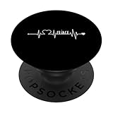 Herzschlag Frankreich Eiffelturm Paris Schriftzug France PopSockets Klebender PopGrip