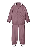 NAME IT Unisex Nkndry Rain Noos Regen Set, Wistful Mauve, 92 EU