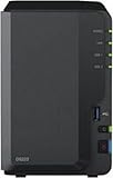 Synology DS223 2-Bay Diskstation NAS (Realtek RTD1619B Quad-Core 2GB Ram 1xRJ-45 1GbE LAN-Port) 16TB...