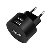 LogiLink PA0218 Fast Charging - USB Steckdosenadapter (2x USB-A, 10,5W) für...