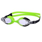 LARUISEE Kinder-Schwimmbrillen-Set, auslaufsicher, mit Nasenklammer, Schwimmbrille für Jungen und...