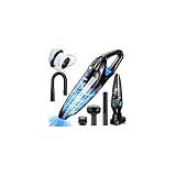 LanBlu Handstaubsauger Akku Testsieger mit Ladestation & LED Beleuchtung, 25000Pa Kabelloser...