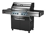 Sorrento 4 Brenner Grill - Gusseisen Roste mit Rost-in-Rost System | #304 Edelstahl | Schnelles...