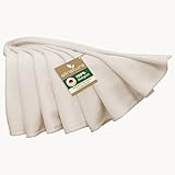 allnatura Flauschige Baumwoll Plüschdecke Cotona-Natura 140x200 cm Made in Germany Crème-Ton -...