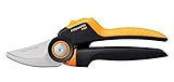 Fiskars Bypass-Gartenschere M, X-series PowerGear, P921, Mit Rollgriff, Für frische Äste und...