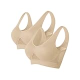 Flodxo 2-teilige Sport-BHs für Damen, Übergröße, Komfort, bügelloser BH, hohe Belastung,...