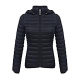 Leichte Daunenjacke Damen Daunenmantel Damen Ultraleichte Daunenjacke Damen Packbar Leicht Daunen...