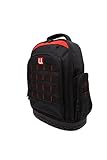U. Uberlux Werkzeugrucksack groß gepolstert mit Laptopfach und harten Boden, leer, Arbeitsrucksack,...