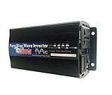 OUTFYT 1000W Wechselrichter 12V 110/220 Reine Sinuswellenlänge DC12V / 24V AC 110/220 50Hz...