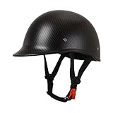 großer Kopfumfang Motorrad Halbhelme Gehirn Kappe Halbschale Jet Helm Scooter Helm Retro Helme...