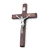 Stakee Hölzernes Kreuz Hängend Religiöses Anbetungssymbol Für Wohnkultur Holz Katholisch...