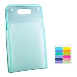 Tragbare Fächermappe, leicht, 36 x 24 cm, Zubehör-Papier-Organizer, Grün