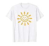 Sommer Sonne Sonnenschein Smile Lach Gesicht Symbol Urlaub T-Shirt