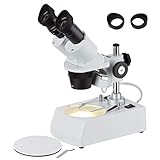YXFF Binäres Stereomikroskop 10 x 40 x Zwei beleuchtetes Profi-Fernglas-Mikroskop für Studenten...