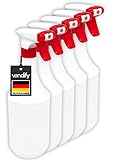 vendify® 5x Sprühflasche 1 Liter / 1000 ml mit Schaum Düse - Leer ohne Label - Premium Qualität...