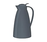 alfi ECO 1,0l, dunkelgrau, Isolierkanne mit hygienischem Hartglaseinsatz aus Kunststoff,...