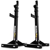 K-Sport: Massiver verstellbarer Squat Rack I verstärkte Langhantelablage bis 350 kg belastbar I...