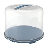 Rotho Fresh Tortenglocke XL, lebensmittelechter Kunststoff (PP) BPA-frei, blau/transparent, (35.5 x...