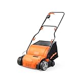 LawnMaster 1350W Rasen-Vertikutierer Rasenrechen Belüfter Elektro-Vertikutierer mit 33cm...