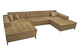 COMFORTINO INDUSTRIAL FURNITURE Ecksofa mit Schlaffunktion Big VELAR U-Form, Sofa Couch mit...