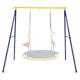 DREAMADE Schaukelgestell Outdoor, bis 200kg belastbar, Schaukelgerüst aus Metall für...