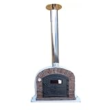 Holzbefeuerter Pizzaofen Venturared AL100 mit Gestell – Steinbackofen für Garten & Gastronomie, 4...