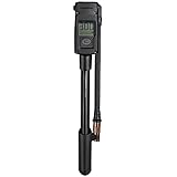 Topeak Unisex – Erwachsene Pocketshock Digitale Dämpferpumpe, Schwarz, 25,8 x 4,5 x 3 cm