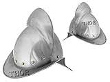 THOR INSTRUMENTS Mittelalterlicher Kamm, Morion-Helm, Rüstung, spanischer Eroberungshelm, 18 g,...