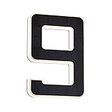 Paulmann 79850 LED Solar Hausnummer 9 IP44 Warmweiß Akku wechselbar incl. 1x0,2 Watt Solarleuchte...