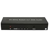 HD Multimedia Interface Switcher Switch, 4 in 1 HD Multimedia Interface Switch ARC und Sound...