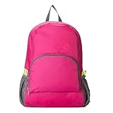 EVTSCAN Faltbarer Wanderrucksack, leichter, tragbarer Rucksack mit mehreren Taschen für Reisen im...