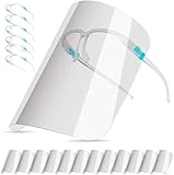 BFhongly 10er-Pack Gesichtsschutz mit Brillengestellen, Ultraklare Schutzschilde aus Komplettem...