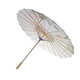 KiBcsLic Klassischer Chinesischer Regenschirm Seidentuch Orientalischer Sonnenschirm Tanzender...