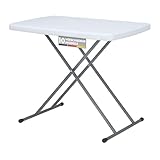 Floordirekt- Gartentisch Klappbar Kunststoff 75,5 x 49 cm - Buffettisch mit Tragegriff - Klapptisch...
