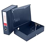 JIEHIN 2 Stück A4 Archivbox mit Klammer, 88mm Rücken A4 Aktenordner Breit, a4 Archivboxen mit...