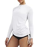Ewedoos UV Shirt Damen Wasser UPF 50+ Quick Drying 1/4 Zip Schwimmshirt Damen für Surfen Wandern...
