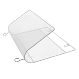 Healeved Wandhängendes Metall Bücherregal Weiß Wandmontierter Zeitschriftenhalter mit Rundem...